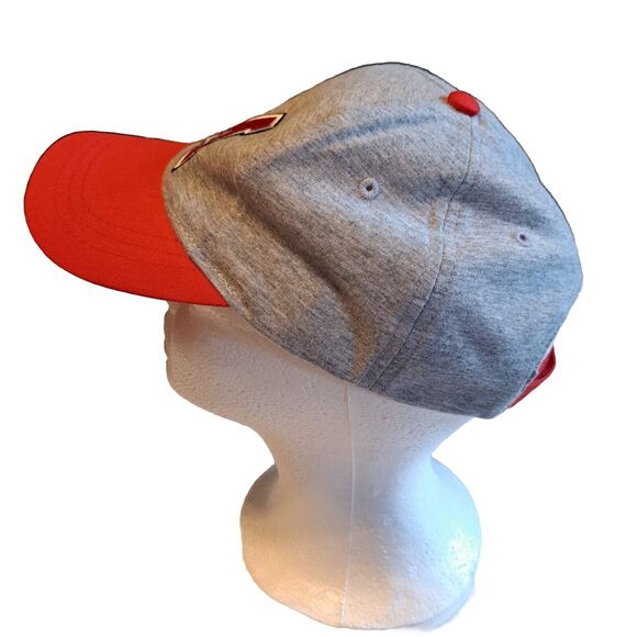 Disney Minnie Mouse Hat Cap Toddler Youth Red and Gray Adjustable One Size - Picture 4 of 11